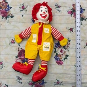 Vintage 1980s Ronald McDonald Plush doll